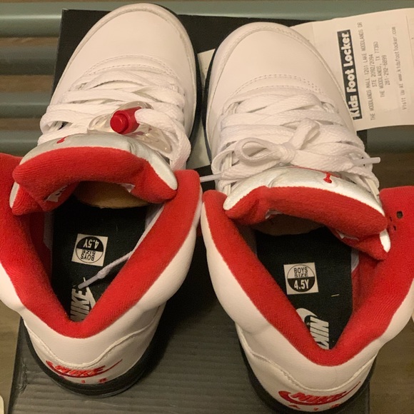 Jordan 5 Retro Fire Red Silver Tongue 2020 (GS)
